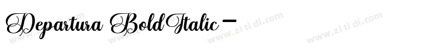 Departura BoldItalic字体转换
